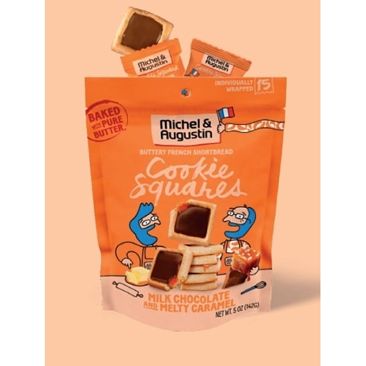 Michel & Augustin Milk Chocolate And Melty Caramel Shortbread Cookie, 6 x 5 oz Case - Candy & Confections