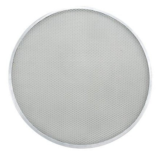 Winco 8 Inch Seamless Aluminum Pizza Screen, 1 x 1 each Case - Prepared Foods