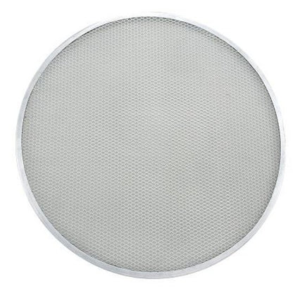 Winco 8 Inch Seamless Aluminum Pizza Screen, 1 x 1 each Case - Prepared Foods
