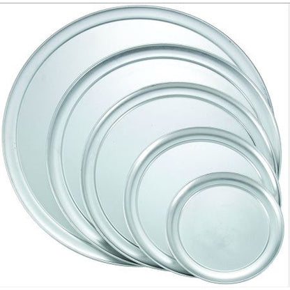 Winco 12 Inch Wide Rim Pizza Tray Aluminum, 1 x 1 each Case - Prepared Foods