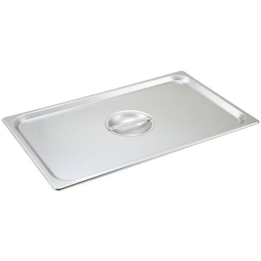 Winco Full Size Stainless Steel Steam Table Pan Cover, 1 x 1 each Case - Cookware & Bakeware
