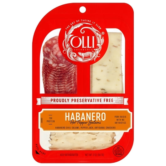 Olli Salumeria Habanero Snack Pack, 10 x 2 oz Case - Meat Snacks - image 2
