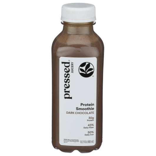Pressed Juicery Protein Dark Chocolate Smoothie, 6 x 15.2 fl oz Case - Beverages
