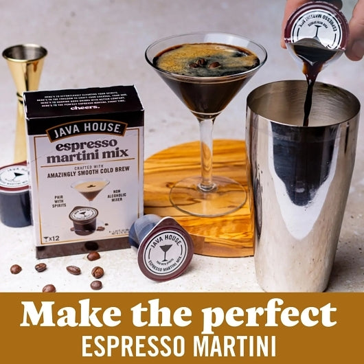 Java House Espresso Cocktail Mix 32Oz, 6 x 32 fl oz Case - Pantry Ingredients