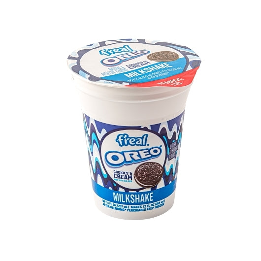 F'Real Milkshake Oreo Cookies & Cream, 12 x 0.58 lb Case - Bakery & Desserts