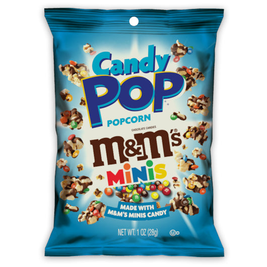 Snaxsational Brands M&M POP, 6 x 8 x 1 oz Case - Popcorn, Pretzels & Snack Mix