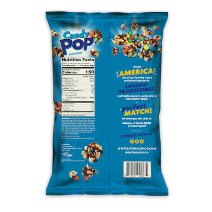 Candy Pop M&M MINIS CANDY POPCORN, 12 x 5.25 oz Case - DOT product image 3