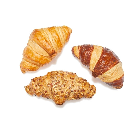 Gourmand Pastries Mini Croissant Value Pack, 3 x 75 x 0.88 oz Case - Breads, Rolls & Buns