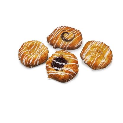 Gourmand Pastries Assorted Mini Danish Crowns (24 each: Custard Cream, Apple, Raspberry, Maple Pecan & Cinnamon Swirl) - DOT product image 4