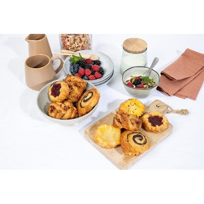Gourmand Pastries Assorted Mini Danish Crowns (24 each: Custard Cream, Apple, Raspberry, Maple Pecan & Cinnamon Swirl) - DOT product image 5