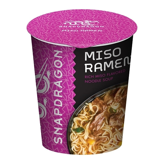 Snapdragon Miso Ramen Cup, 4 x 6 x 2.2 oz Case - Prepared Foods