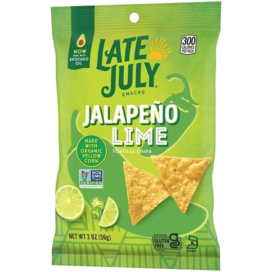 Late July Tortilla Chips Clasico Jalapeno Lime, 24 x 2 oz Case - DOT product image 5