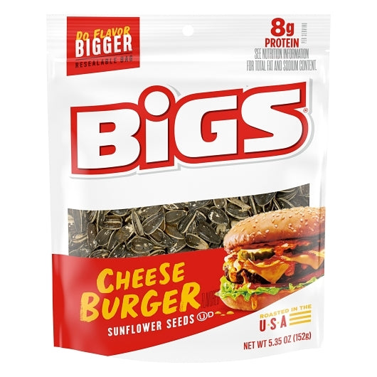 Bigs Sunflower Seeds Cheeseburger, 12 x 5.35 oz Case - Nuts & Seeds