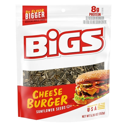 Bigs Sunflower Seeds Cheeseburger, 12 x 5.35 oz Case - Nuts & Seeds