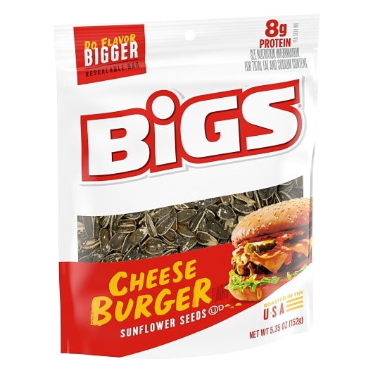 Bigs SUNFLOWER SEEDS CHEESEBURGER, 12 x 5.35 oz Case - DOT product image 2