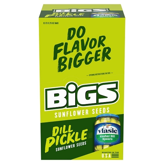 Bigs Dill Pickle Sunflower Seeds, 6 x 12 x 2.75 oz Case - DOT product image 2