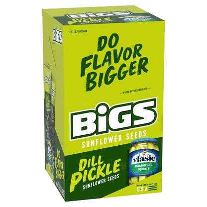 Bigs Dill Pickle Sunflower Seeds, 6 x 12 x 2.75 oz Case - Alternate product angle or state