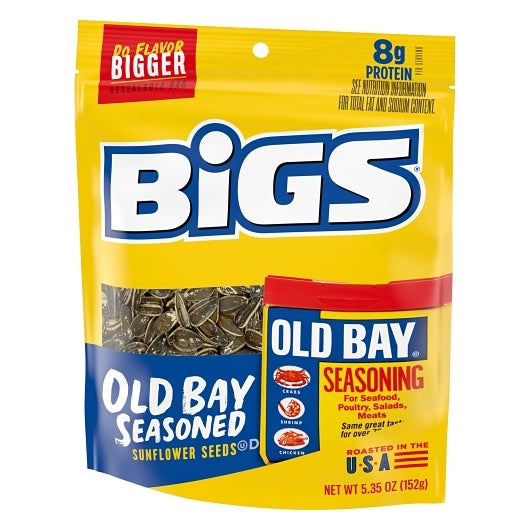 Bigs Old Bay Seasoned Shelled Sunflower Seeds, 12 x 5.35 oz Case - DOT product image 4