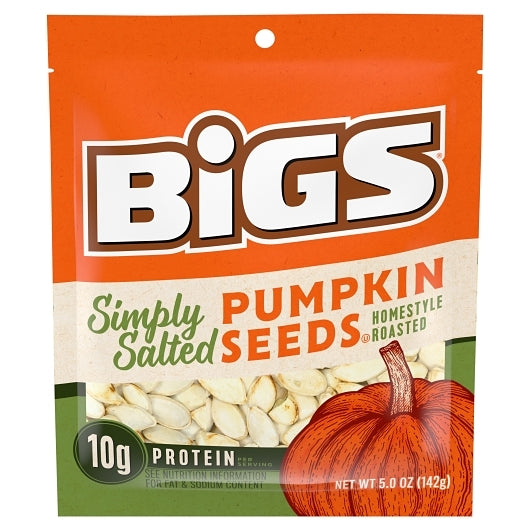Bigs Lightly Salted Pumpkin Seeds, 12 x 5 oz Case - Nuts & Seeds