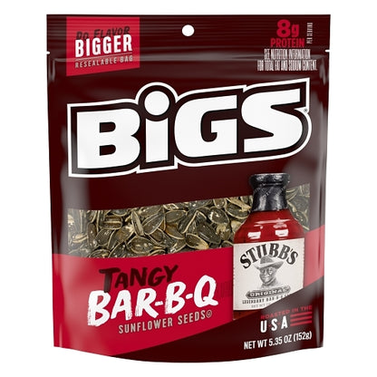 Bigs Stubb's BAR-B-Q Sunflower Seeds, 12 x 5.35 oz Case - Nuts & Seeds