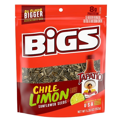 Bigs Chile Limon Sunflower Seeds, 12 x 5.35 oz Case - Nuts & Seeds