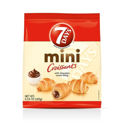 7 Days Mini Cocoa CROISSANT, 8 x 6.53 oz Case - Breads, Rolls & Buns