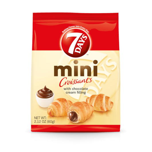 7 Days Mini Chocolate Croissant, 6 x 5 x 2.12 oz Case - DOT product image 4