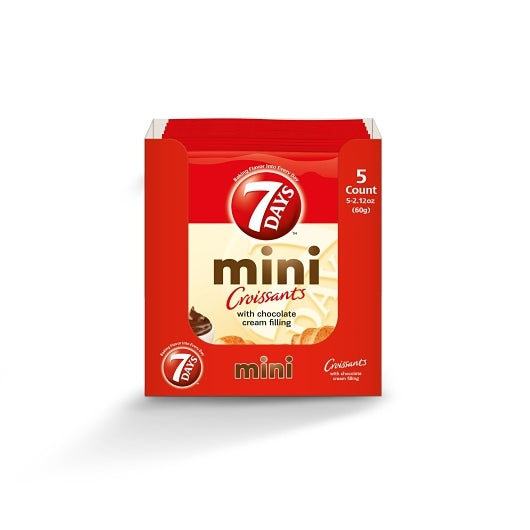 7 Days Mini Chocolate Croissant, 6 x 5 x 2.12 oz Case - DOT product image 2