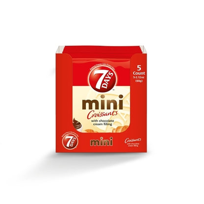 7 Days Mini Chocolate Croissant, 6 x 5 x 2.12 oz Case - DOT product image 2