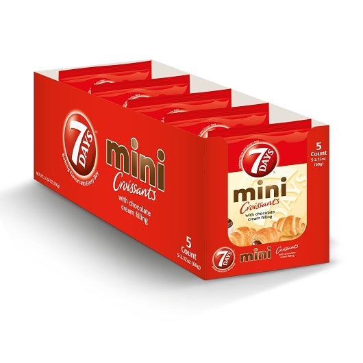 7 Days Mini Chocolate Croissant, 6 x 5 x 2.12 oz Case - DOT product image 3