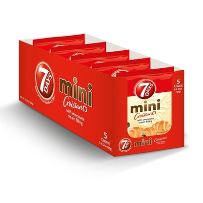 7 Days Mini Chocolate Croissant, 6 x 5 x 2.12 oz Case - DOT product image 3