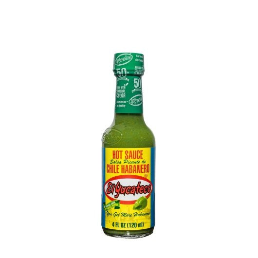 El Yucateco Green Chile Habanero Hot Sauce Bottle, 12 x 4 fl oz Case - DOT product image 5