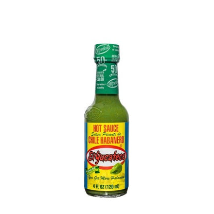 El Yucateco Green Chile Habanero Hot Sauce Bottle, 12 x 4 fl oz Case - DOT product image 5