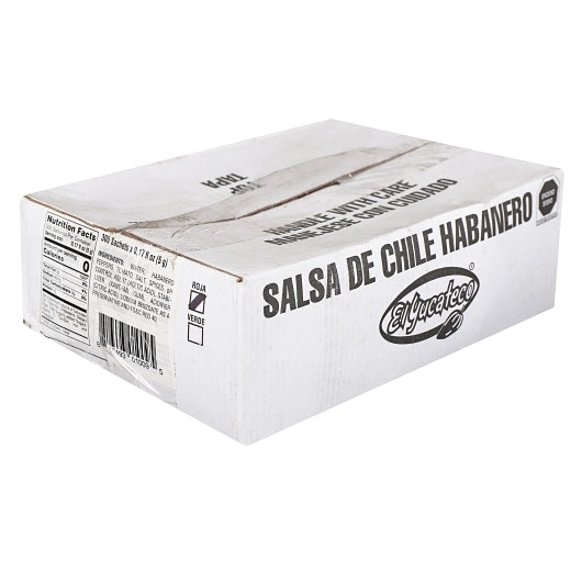 El Yucatecan Red Habanero Hot Sauce Single Serve, 300 x 0.17 oz Case - DOT product image 3