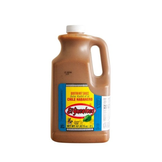 El Yucateco Extra Hot Habanero Sauce, 2 x 67.63 fl oz Case - Condiments & Sauces