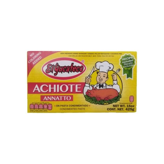 El Yucateco Achiote/annatto Paste Block, 12 x 15 oz Case - Condiments & Sauces