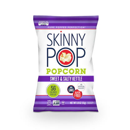SkinnyPop Sweet & Salty Kettle Case, 12 x 1.9 oz Case - Popcorn, Pretzels & Snack Mix
