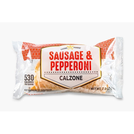 Grand Prairie Individually Wrapped Sausage And Pepperoni Calzone, 12 x 1 each Case - DOT product image 8