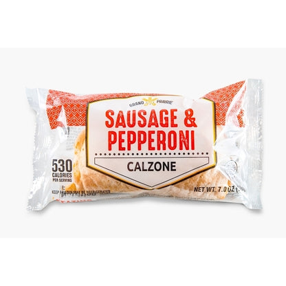 Grand Prairie Individually Wrapped Sausage And Pepperoni Calzone, 12 x 1 each Case - DOT product image 8