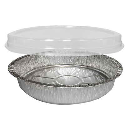 Handi-Foil 9 Inch Round Snap N Stack With Lid Combo, 1 x 150 each Case - GS1 raw or uncooked product image