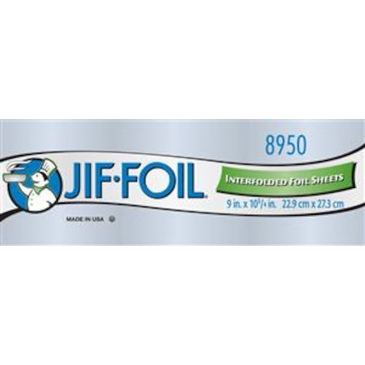 Jiffy Foil Sheets 9x10.7, 6 x 500 ct Case - Disposables
