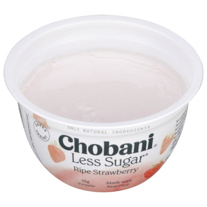 Chobani Less Sugar Monterrey Strawberry Greek Yogurt, 12 x 5.3 oz Case - DOT product image 2