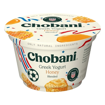 Chobani Honey & Cream Blended Greek Yogurt, 12 x 5.3 oz Case - DOT product image 6