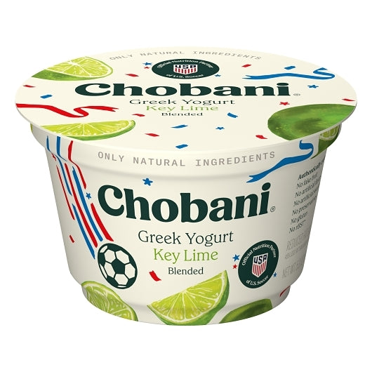 Chobani Low Fat Key Lime Blended Greek Yogurt, 12 x 5.3 oz Case - DOT product image 6