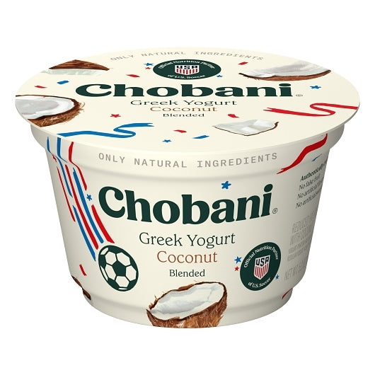 Chobani Low Fat Coconut Blended Greek Yogurt, 12 x 5.3 oz Case - DOT product image 6