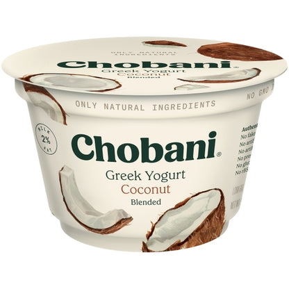Chobani Low Fat Coconut Blended Greek Yogurt, 12 x 5.3 oz Case - DOT product image 7