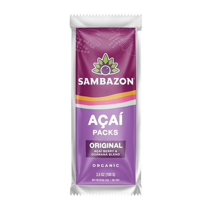 Sambazon Organic Original Blend Smoothie Superfruit Pack, 4 x 100 GR Case - DOT product image 5