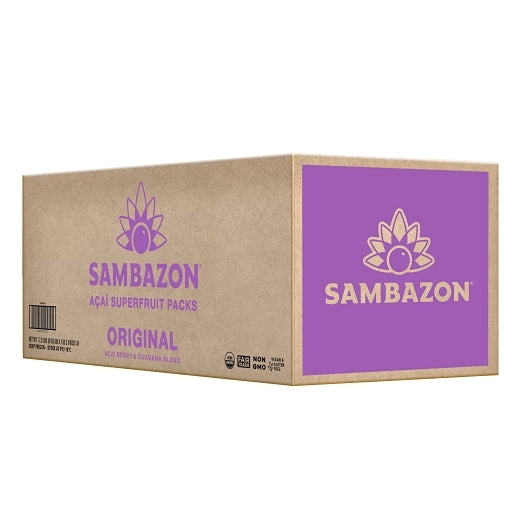 Sambazon Organic Acai Superfruit Packs - Original, 80 x 100 GR Case - DOT product image 2