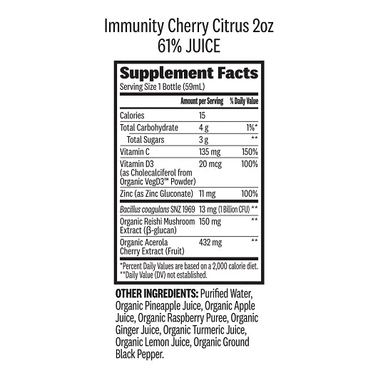 Suja Organic VITAMIN D & ZINC SHOT, 10 x 2 fl oz Case - DOT product image 7