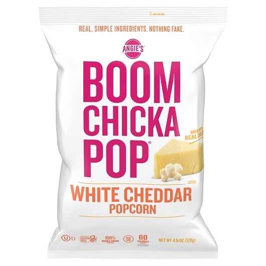 Boomchickapop White Cheddar Popcorn, 12 x 4.5 oz Case - Snacks